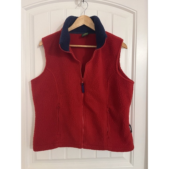 Cabela's Jackets & Blazers - Cabelas Vest Womens ‎ Large L Sleeveless Sherpa Fleece Zip Outdoors Ladies AA